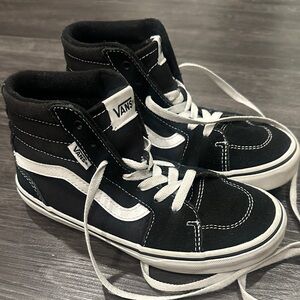 Vans Kids Black and White High-Tops